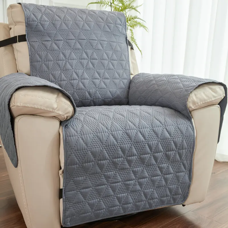 Velvet Recliner Covers Non Slip Waterproof Large Recliner Chair Covers for  Leather Chairs Reversible Recliner Sofa Cover for Living Room Recliner