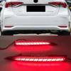 2 قطعة لتويوتا كورولا Altis 2019 2020 2021 2022 LED مصباح الضباب الخلفي الوفير ضوء الفرامل ضوء ديناميكية بدوره إشارة عاكس