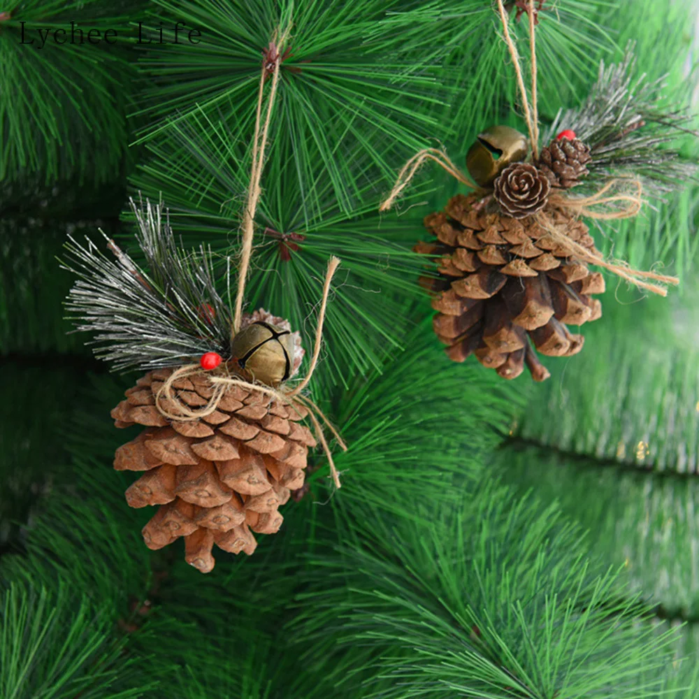 50PCS Mini Pinecones DIY Xmas Tree Pendant Decor Christmas Pine Cones  Ornaments for Festival Party New Year Accessories - AliExpress