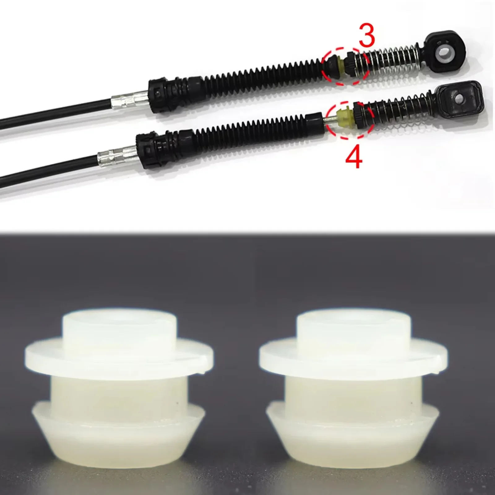 For VW Scirocco Manual Gear Shift Selector Lever Linkage Cable Bowden Bushing Sleeve Gaiter Repair Kit 2008 2009 2010 2011-
