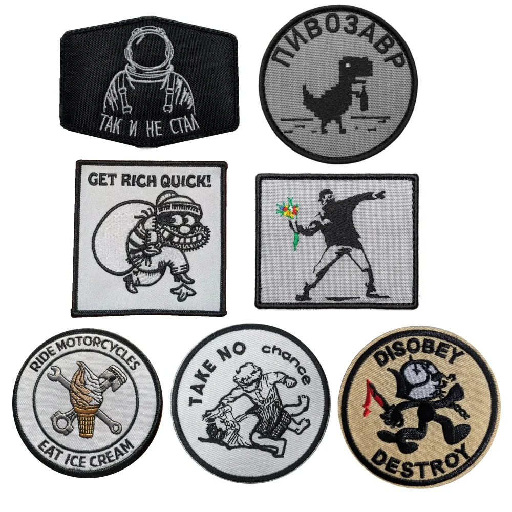 Toppe Termoadesive Stile Rock Punk Ricamate, Patch Decorative Per I Tessuti - Foto 5