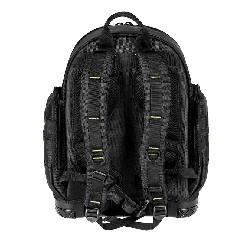Mens Backpack JAKAH Heavy Duty Thickened Tool Backpack with Plastic Bottom for Tool Bag Organizer Electrician Man Gift HL096