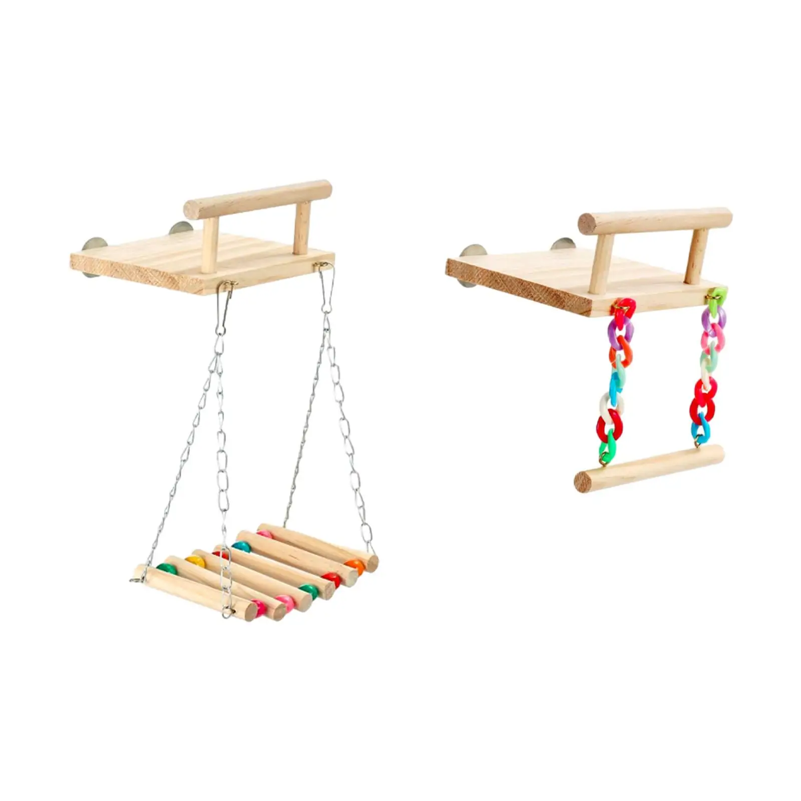 Wooden Parrot Perch Toy Platform Parrot Playstand Play and Rest Practical for Budgie Cockatoos Cockatiel Hummingbird Macaw