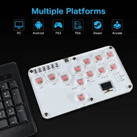 Hitbox Leverless Controller Fight Sticks Custom 12Keys All-Button Arcade Fightstick Keyboard for PS4/PS3/Switch/PC RGB Keyboard - Image 3