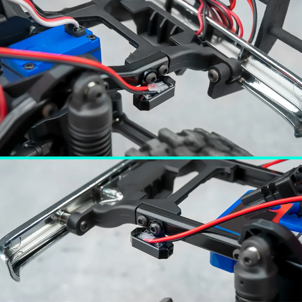 YEAHRUN Rock Lights mit Controller-Kit, Chassis-Lampe für 1/18 1/24 RC Crawler SCX24 AX24 FCX24M TRX4M Ascent18 Upgrade-Teile – Detail 10