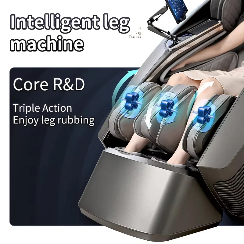 Jinkairui Luxury Smart Full-Body Zero-Gravity Shiatsu Massage Chair Airbag Surround Bluetooth Music Massage Sofa 4D Kneading X 4
