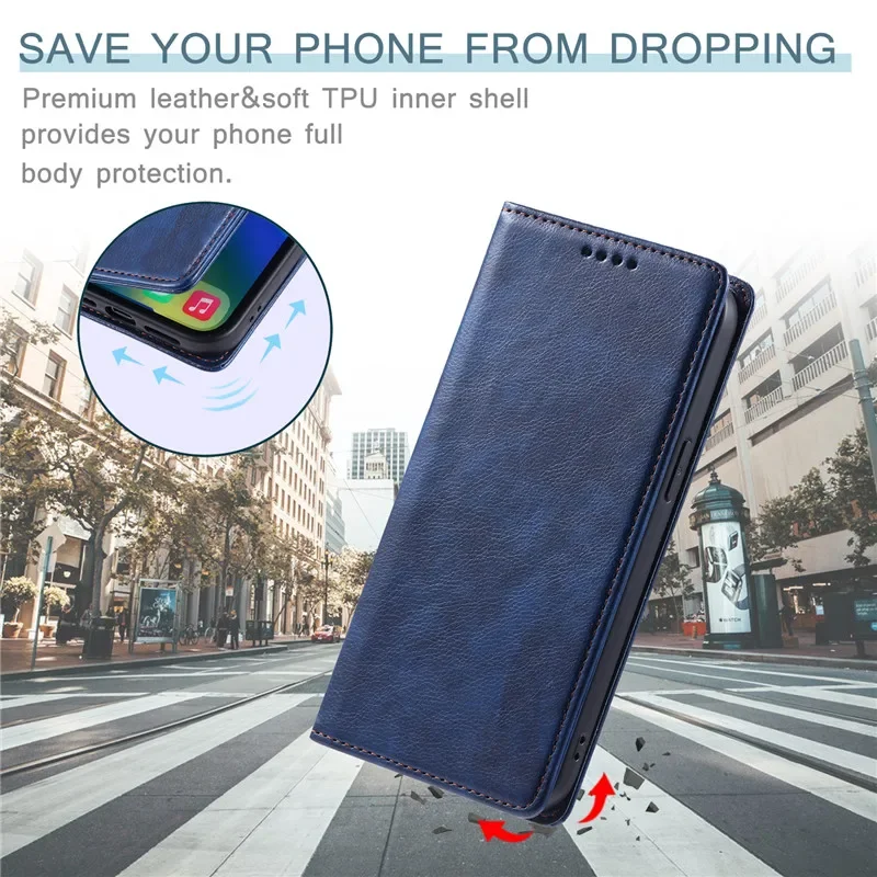 Cover Portafoglio In Pelle Per Xiaomi Redmi Note 13 Pro Plus 5G | TEYYOS, Custodia Folio Con Slot Carte E Supporto