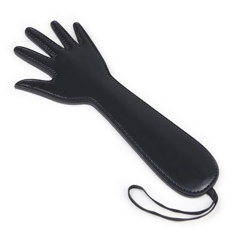 29CM Palm Shape PU Leather Horse Whip，Flog Horse Spank Paddle for Horse Training Crop Equestrian Riding Bat 3