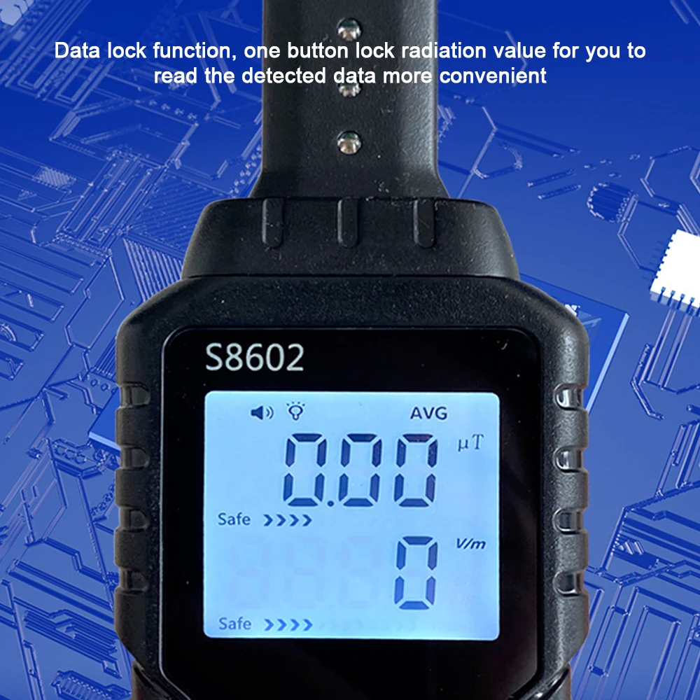 3-in-1 Counter Geiger Digital Radiation Dosimeter Electric Field Magnetics Temperature Detector Home Radiation Tester