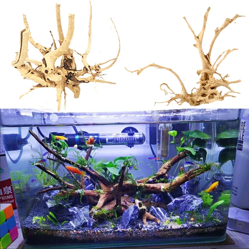 木の根の形をした水族館の装飾 水槽の装飾 造花 水族館の付属品 家の装飾 魚 水生用品部品 Aliexpress