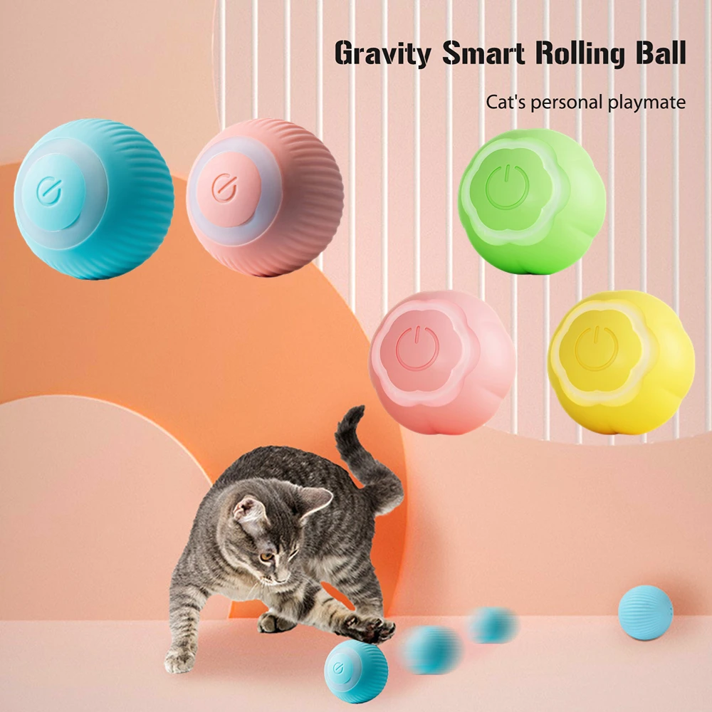 Smart Cat Toys Electric Cat Ball Automatic Rolling Ball Cat Interactive