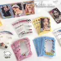 MINKYS Kawaii 20pcs/50pcs Kpop Sleeves 3 inch Toploader Card Bag Photocard Sleeves Idol Photo Cards Protective Storage Bag 1