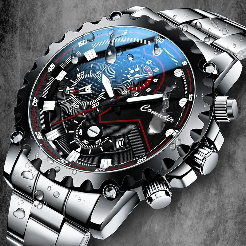 The New Glow-in-the-dark Hot Selling Atmospheric Business Quartz Men's Watch