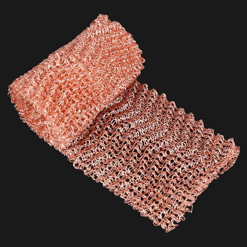 A01F-Beer Brewing 4 Wires Pure Copper Mesh Woven Filters Sanitary Food Grade For Distillation Moonshine Home Brew Beer 1.5M
