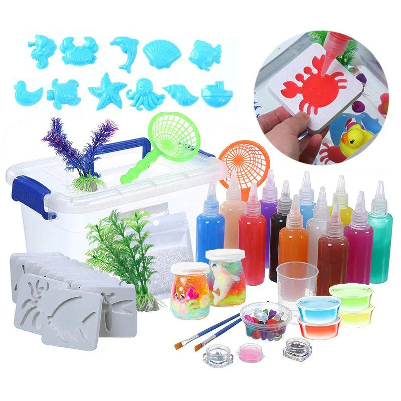 Magic Water Elf Toy Kit Aqua Fairy Water Gel Aqua Gel for Kids Children Handmade DIY Magic Fairy Water Elf Magic Water Gel Kit