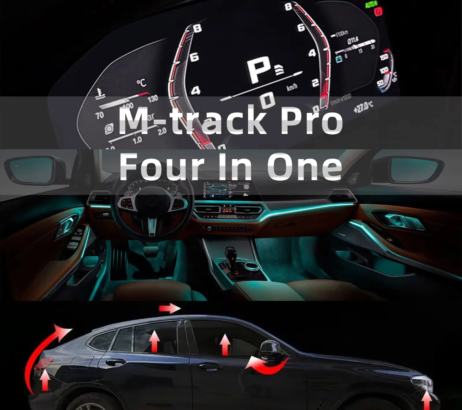 BMW M 트랙 에뮬레이터 컴포트 모듈 4 in 1 BDC3 스포츠 모드 대시보드 테마 ID7 계기판 모듈 G 시리즈