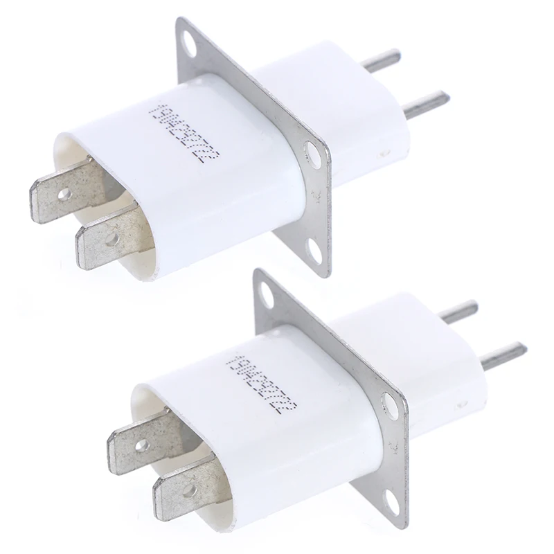 2pcs Electronic Microwave Oven Magnetron w/ Through-core Capacitor Pin Sockets Converter Home Microwave Magnetron Sockets Pins,microwave oven spare parts