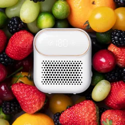 Rechargeable Ozone Generator Air Purifier for Kitchen and Refrigerator Freshness (WHITE)