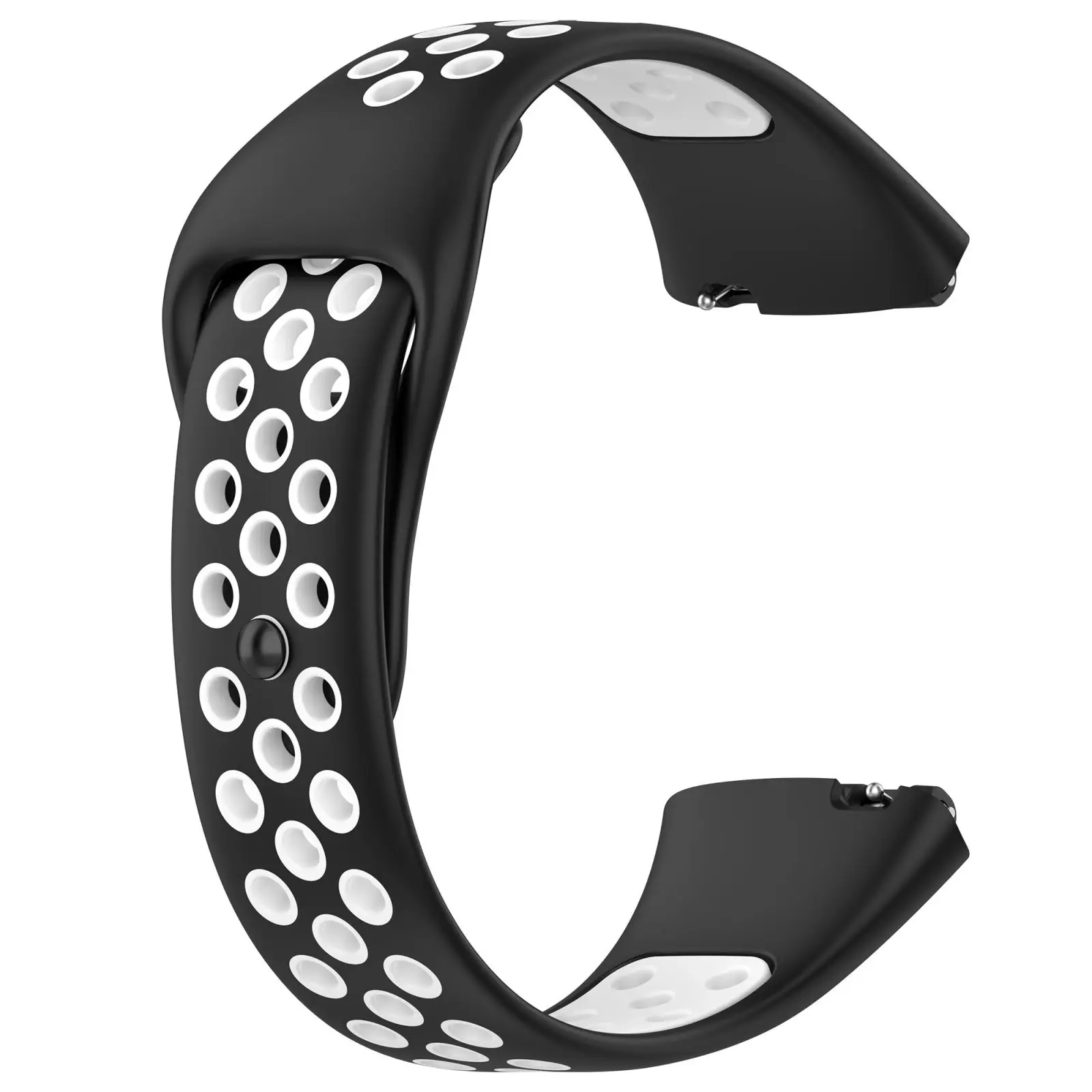 Soft Silicone Sport Band Rubber Watchband Double Color Wristband Bracelet