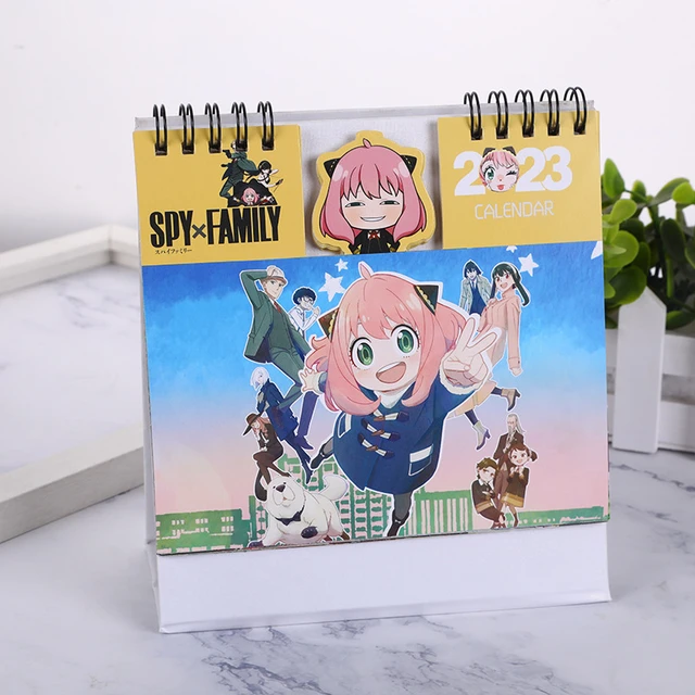 2023 SPYxFAMILY N8847 Anime Desk Calendar Cartoon Memo Calendars School  Office ornament Stationery Student Gift - AliExpress