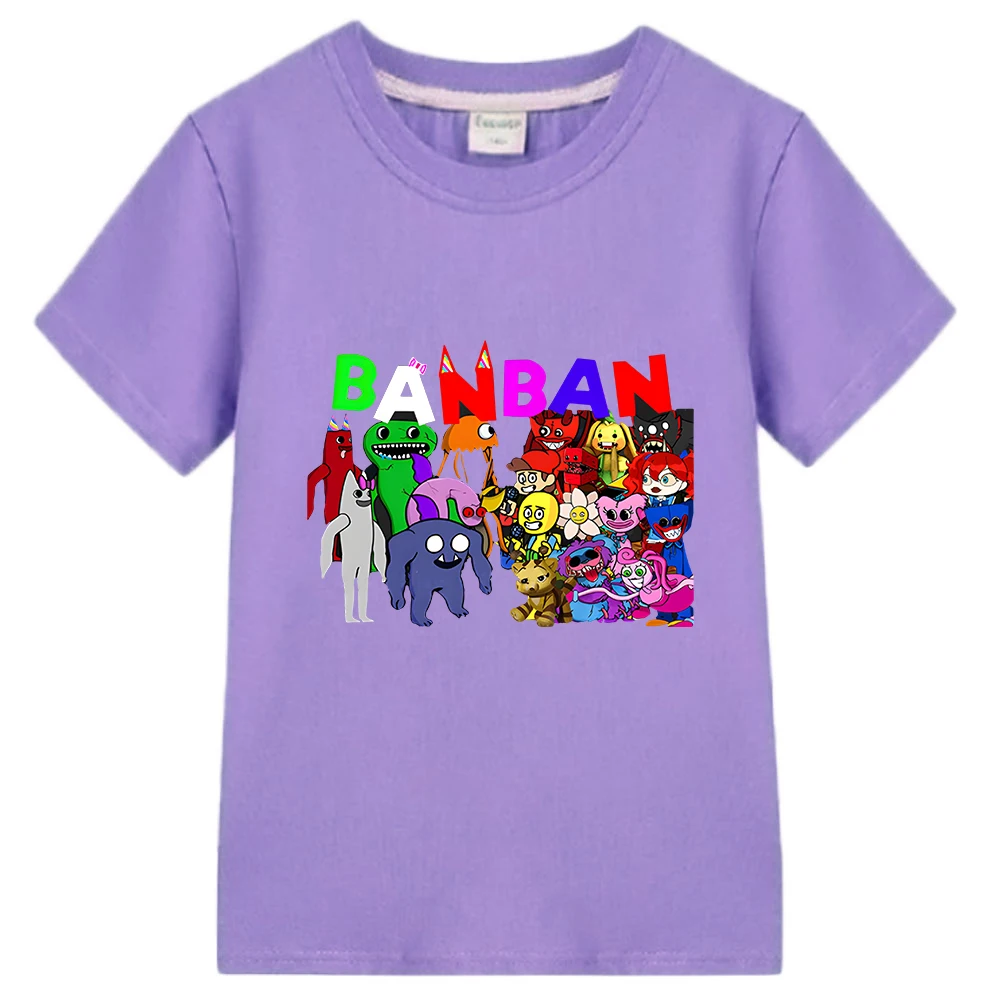 5-9 Years Kids Boys Girls Garden Of Banban T-shirts Printed