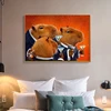 The Capybara Club Drinking Smoking Posters Canvas Painting Animals Prints Modern Wall Art Pictures for Living Room Home Decor 1