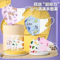 Children's face masks 3D Disposable Male and Female kids Baby 0-3,3-10 Years Old Child Mask Independent Packaging mascarillas 2