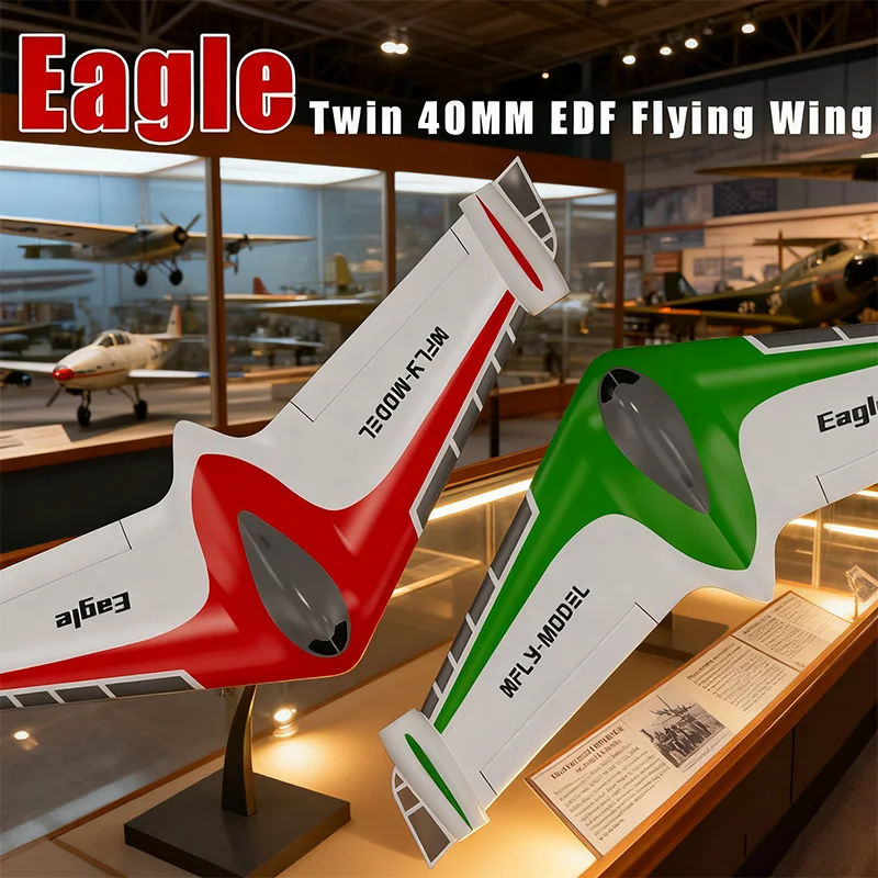 Electric Twin 40mm EDF Flying Wing Racing Jet Model Aircraft