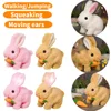 New Simulation Electric Rabbit Pet Toys Cute Electric Rabbit Interactive Toys Gift for Toddlers Birthday Plush Carrot Bunny Toys 2