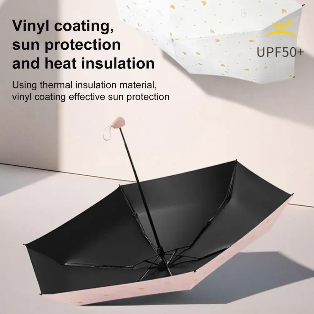 Travel Mini Umbrella Portable Sun Blocking UV Protection Windproof Lightweight Waterproof Folding Sun Rain Poc
