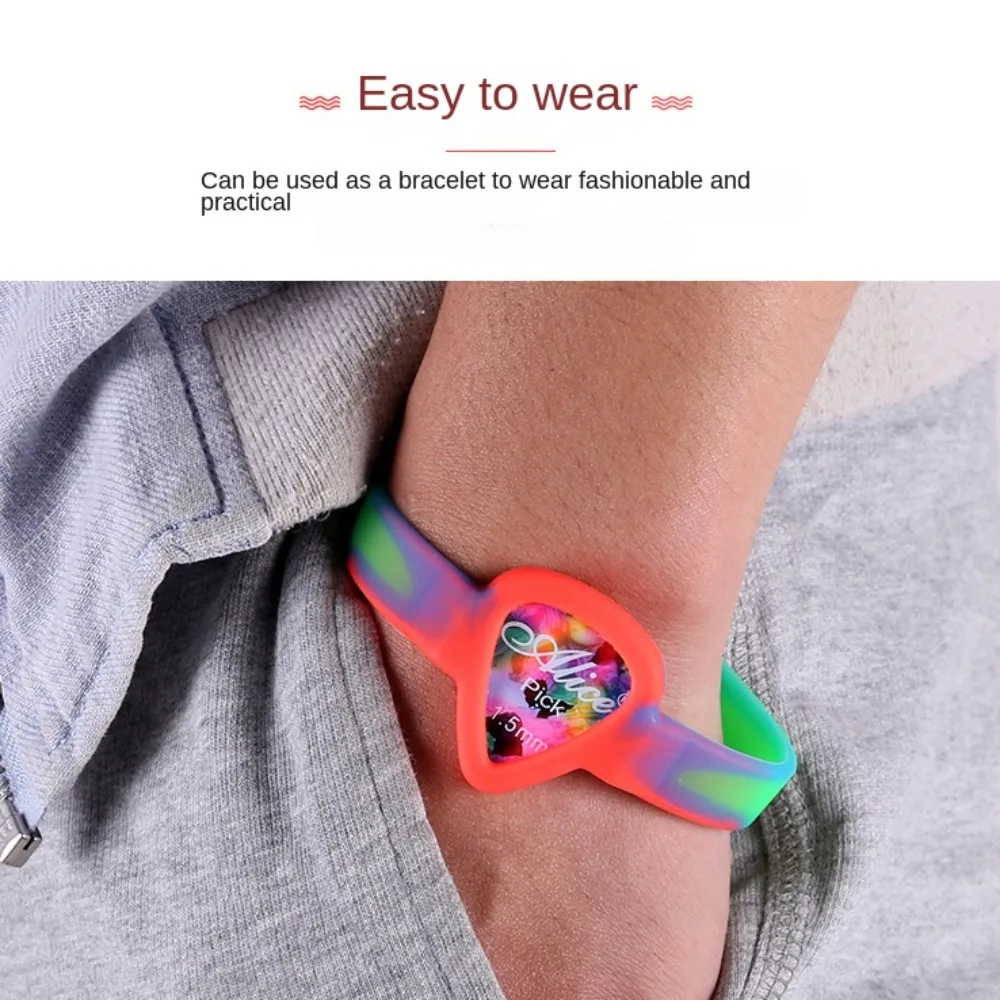 Gitarren Picks Armband Picks Armband Gurt Pick Bag Gitarren Pick Halter Armband – Detail 13