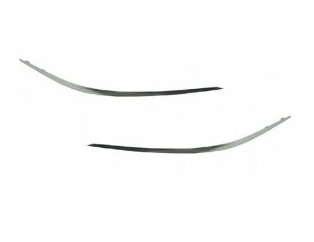 2pcs Car Front Bumper Molding Chrome Strip Trim Cover Left Right For