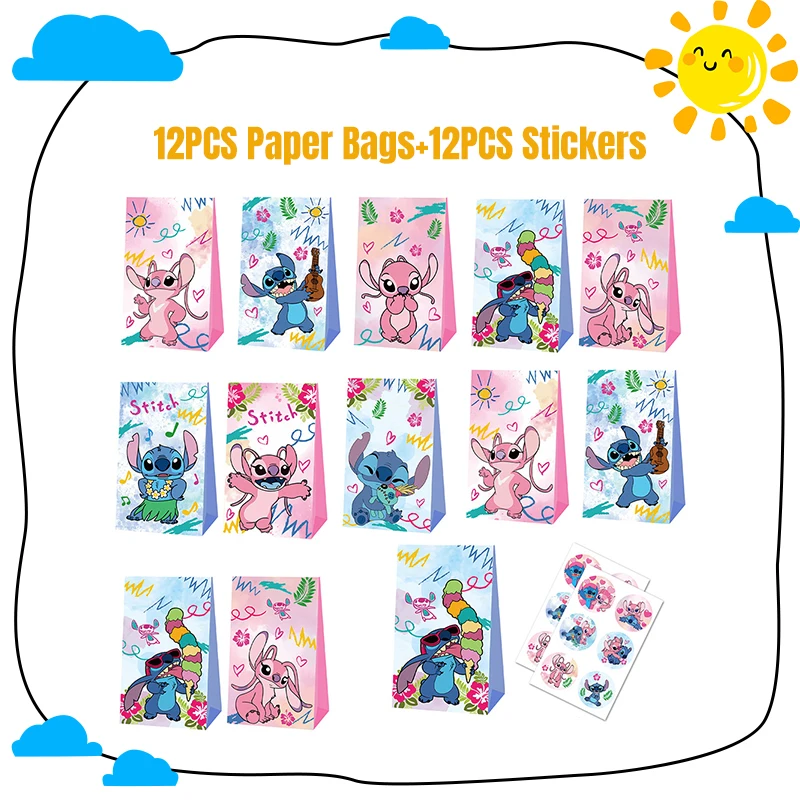 Birthday Party Supplies, Stitch Statue Ornaments Disney Stitch Birthday Decoration Lilo And Stitch Stickers Tablecloth Balloons Kids Party Favors