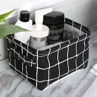 1PC fabric with portable printed storage basket 2