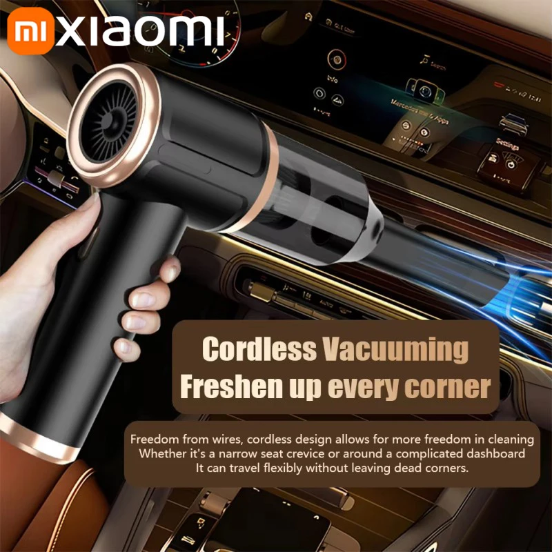 Xiaomi 5-in-1 Car Vacuum Car Vacuum Cleaner Portable Mini Cordless 45000pa Powerful Suction Machine For Home