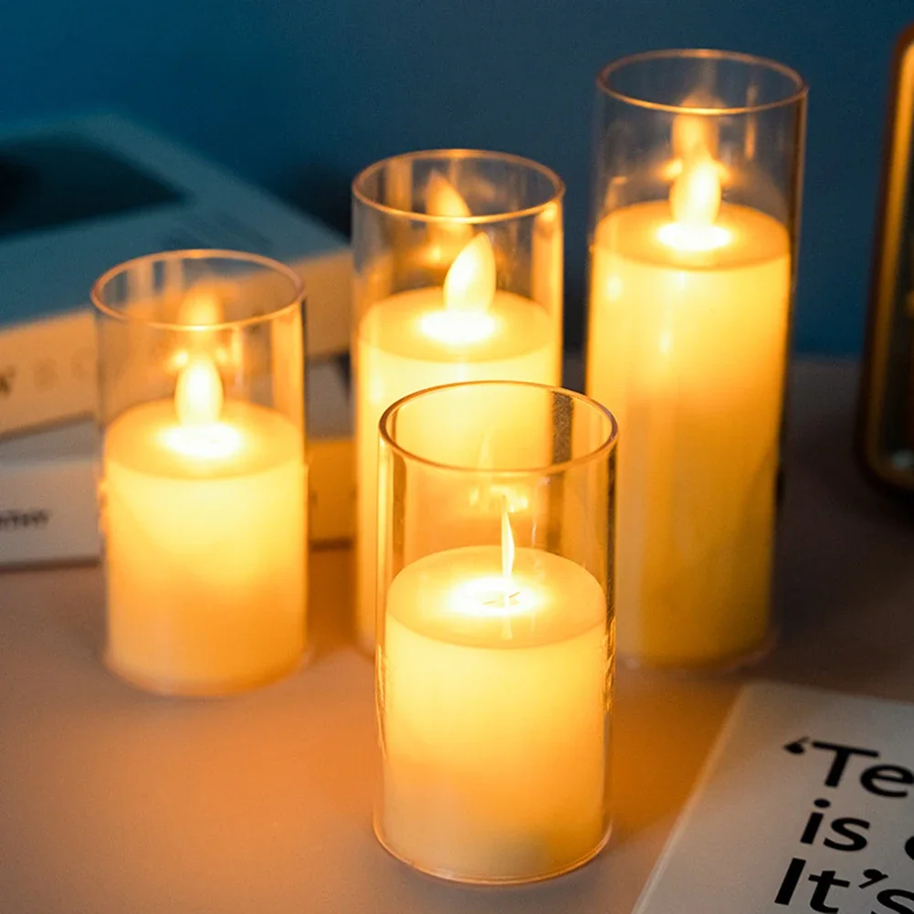 Velas Eléctricas De Te Velas De Té Velas LED Sin Llama: Blanco Cálido 200 Horas Funciona Con Pilas Paquete De 12 Velas De Té Regalos De Cumpleaños Vela Falsa Parpadeante Eléctrica Romántica