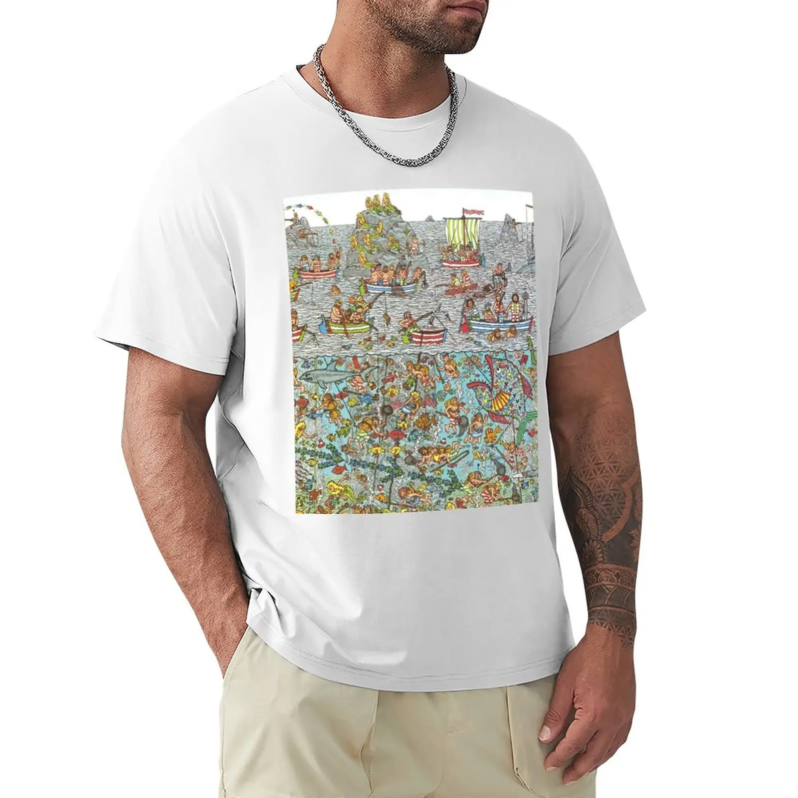 

Wheres Waldo Underwater Scene T-Shirt animal prinfor boys plain customs t shirts for men pack