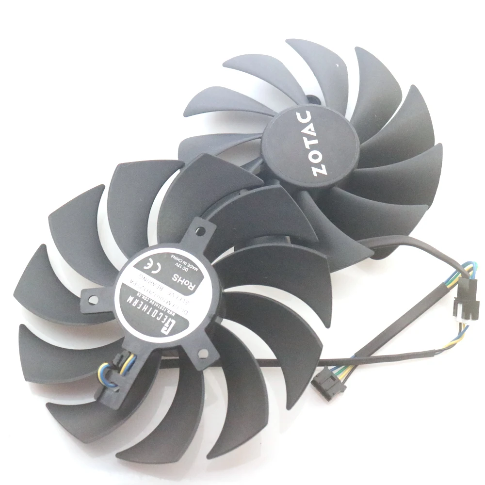 2pcs/lot CFM10012H12SPA 12V 100mm 88mm VGA Fan For ZOTAC RTX3070 8GB Twin Edge Graphics Card Cooling Fan