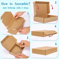 20/10PCS Corrugated Box Mailers,Brown Cardboard Shipping Box Corrugated Box Mailer Shipping Box Kraft Paper Packaging Box 3