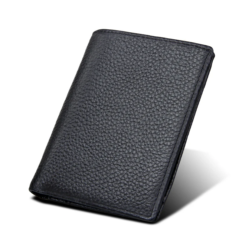 HALOVIE Cartera Hombre Cuero Genuino Con Cadena Y Bloqueo RFID: Organizador De 16 Tarjetas, Monedero Y Regalo