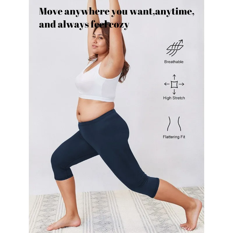 Plus Size Capri Leggings 4