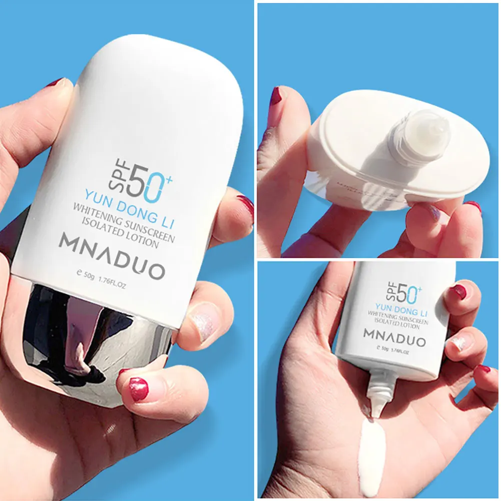 Whitening UV Sunscreen Cream SPF50+ Sunblock Moisturizing Anti Aging Dust Oil Control Reduce Melanin Skin Care facial sunscreen lotion