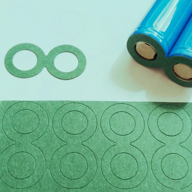 1S/2S/3S/4S 18650 Li Battery Insulation Gasket Adhesive Paper Lithium Pack Cell Glue Electrode Insulated Pads 100pcs