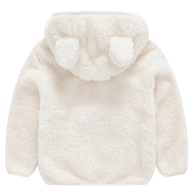 Girls Woolen Hooded Coat Solid Color Zipper Coat Children's Winter Clothes girls winter coat