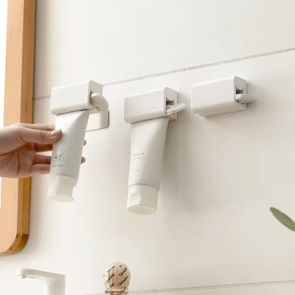 Tooth Brush Holder 1Pcs Bathroom Accessories Wall Toothpaste Squeezer Lazy Squeeze Clip Bathroom Rack
