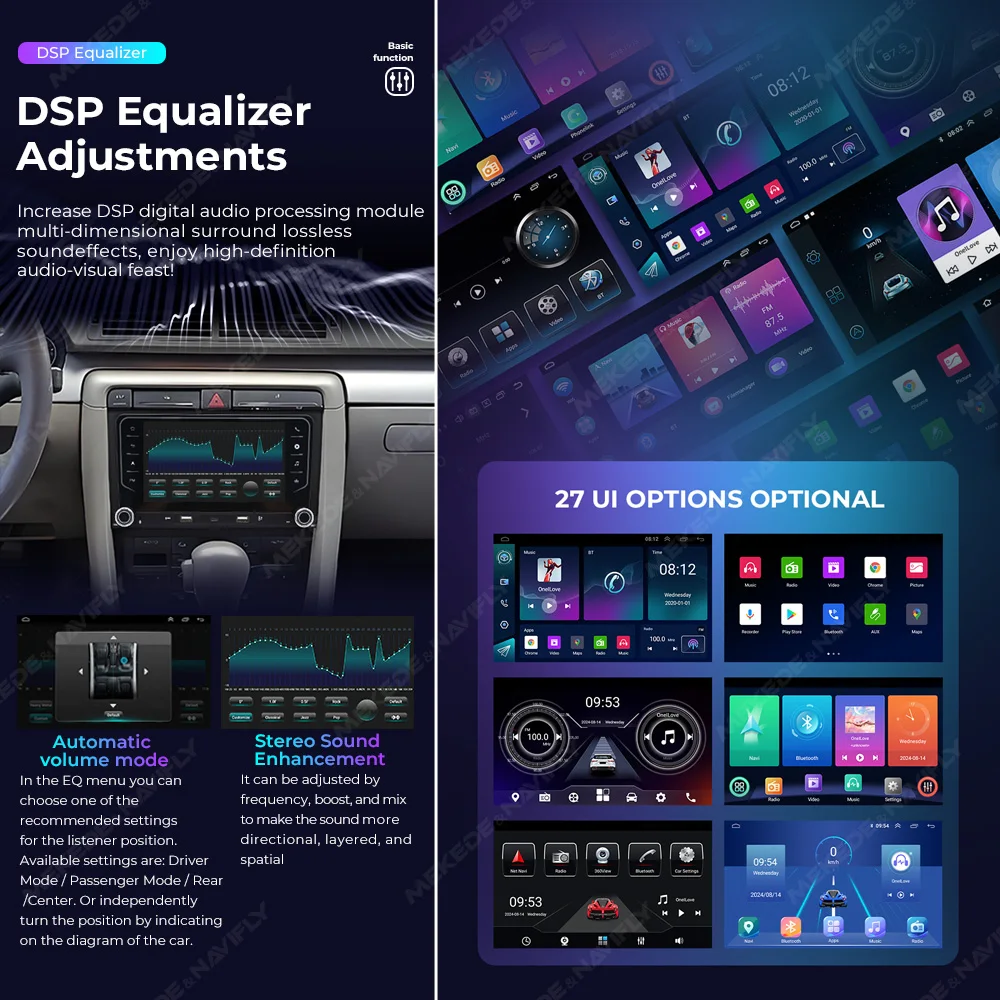 For audi a4 b8 2 B6 III 3 B7 2000-2009 7inch All in one Car Radio Multimedia Player GPS Navigation Wireless Carplay Android Auto