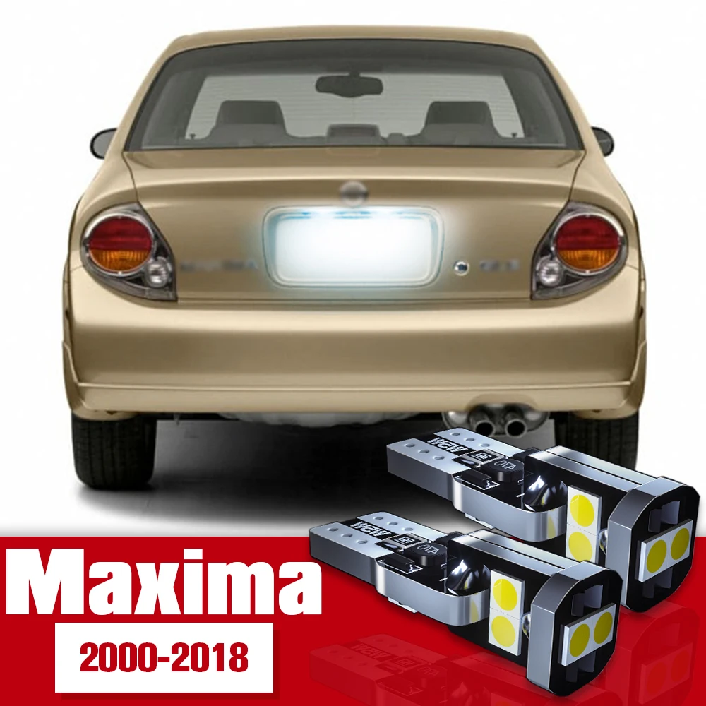 

2pcs License Plate Light Accessories LED Bulb Lamp For Nissan Maxima 2000-2018 2007 2008 2009 2010 2012 2013 2014 2015 2016 2017