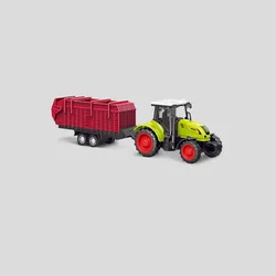 Inertia - Powered Farm Tractor Toy with Dump Trailer - Educational Engineering Gift (Farm grain truck)
