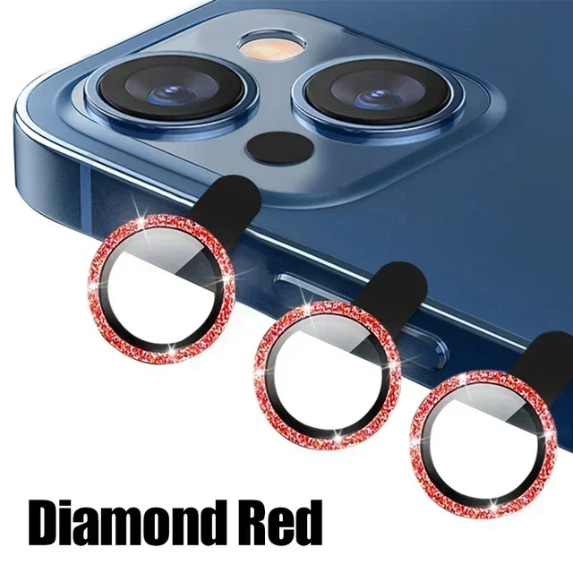 3Pcs Metal Lens Protector Glass - Premium Back Camera Protection Film