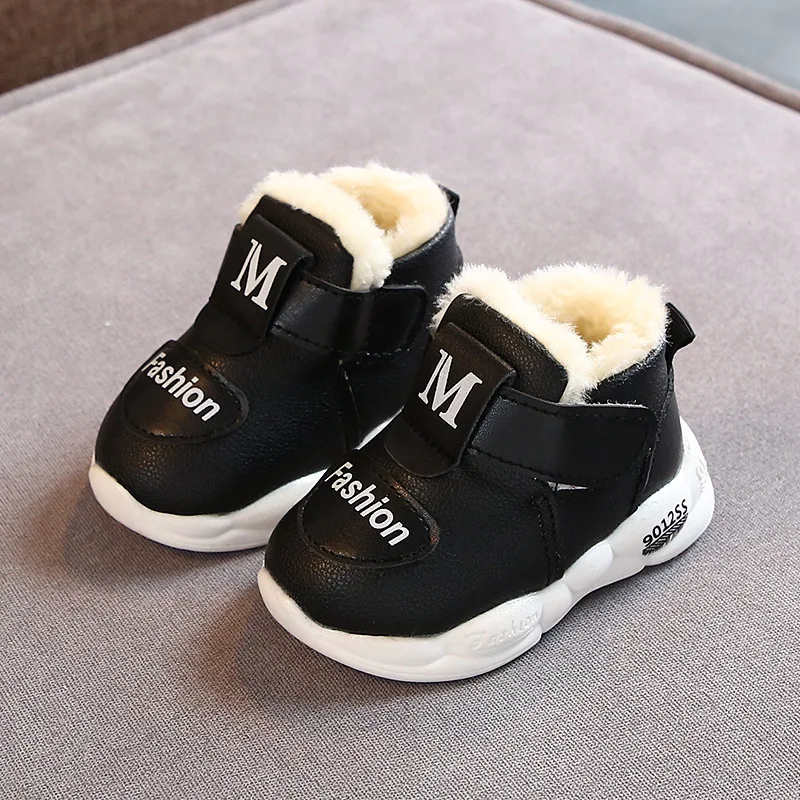 New Kids Baby Girl Boy Shoes Soft Non-slip Infant First Walkers Winter Warm Plush Baby Sneakers Toddler Shoes for Kids casual shoes
